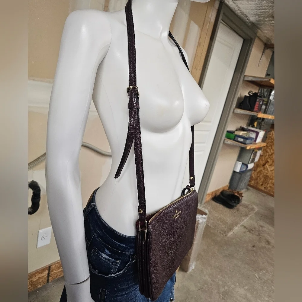 Kate Spade Triple Husset Cherrywood Crossbody Bag - Picture 3 of 11